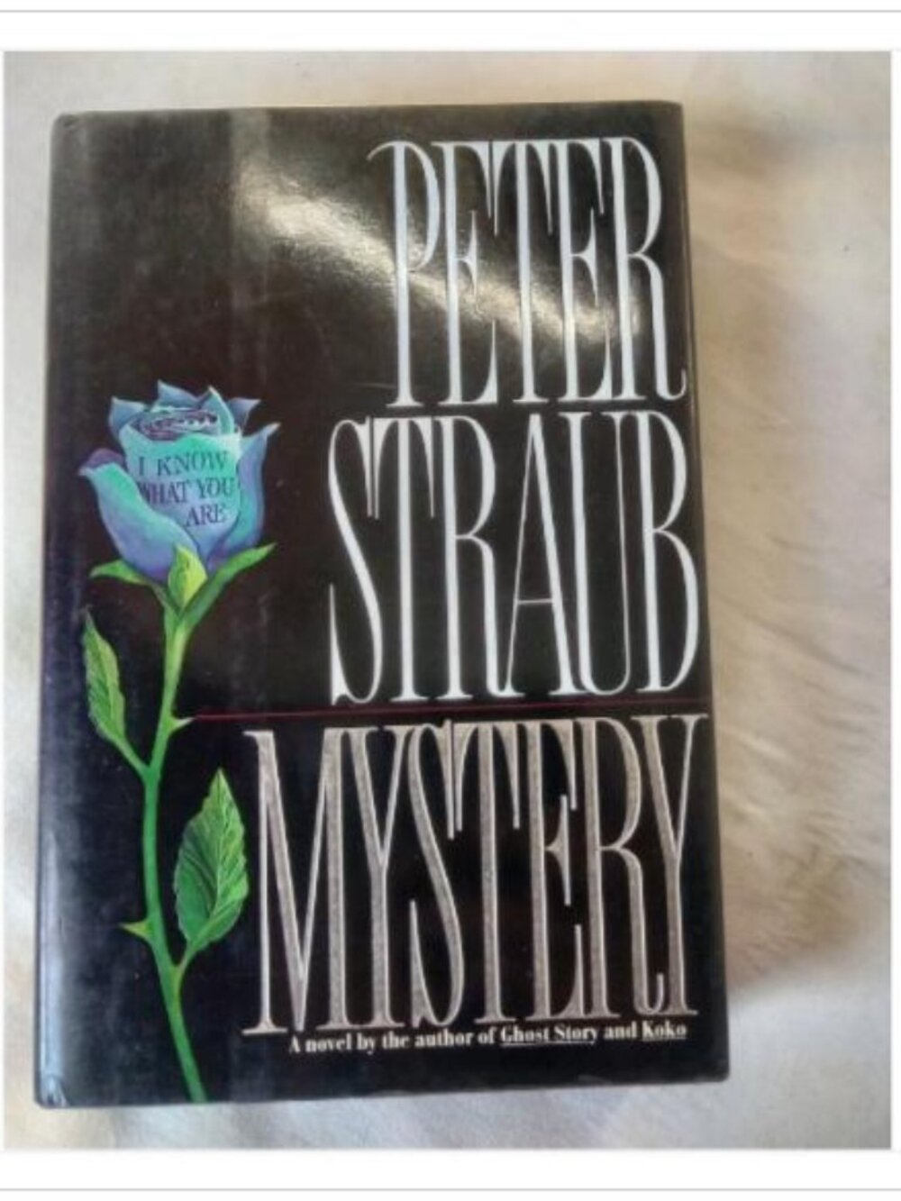 Mystery Peter Straub 1990 First Edition Hardcover Book Vintage Novel Read
